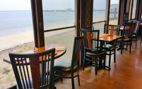 The elegant and vibrant upstairs Bistro at The Mews.